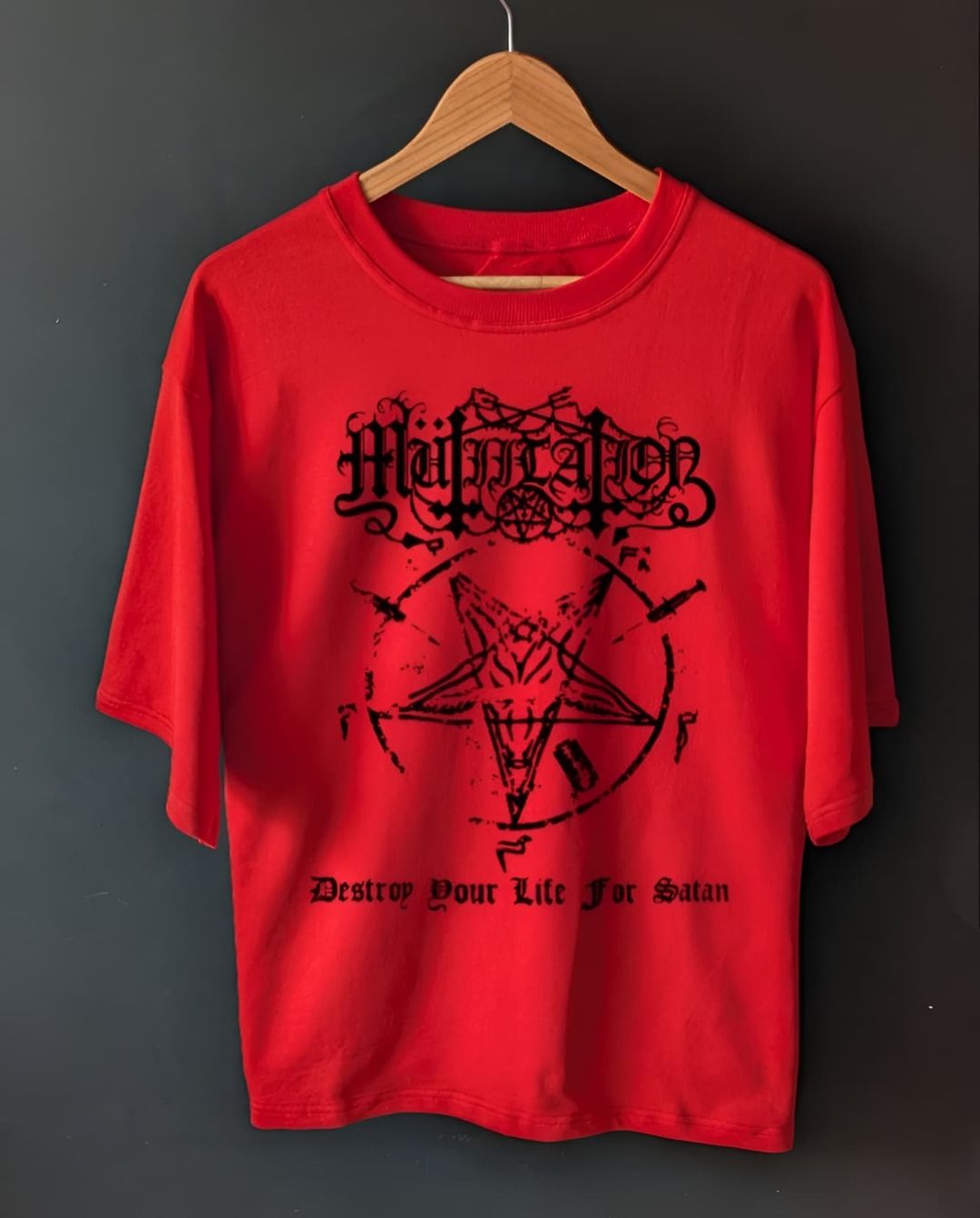 Футболка Destroy your life for Satan