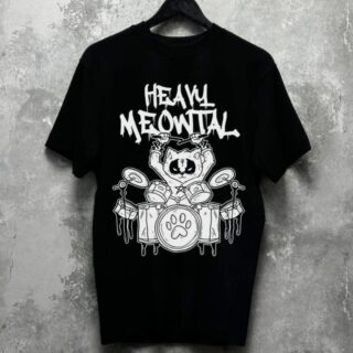 Футболка Heavy Meowtal барабанщик