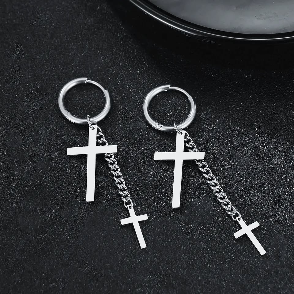 Сережки Big Cross&Mini Cross - Зображення 3