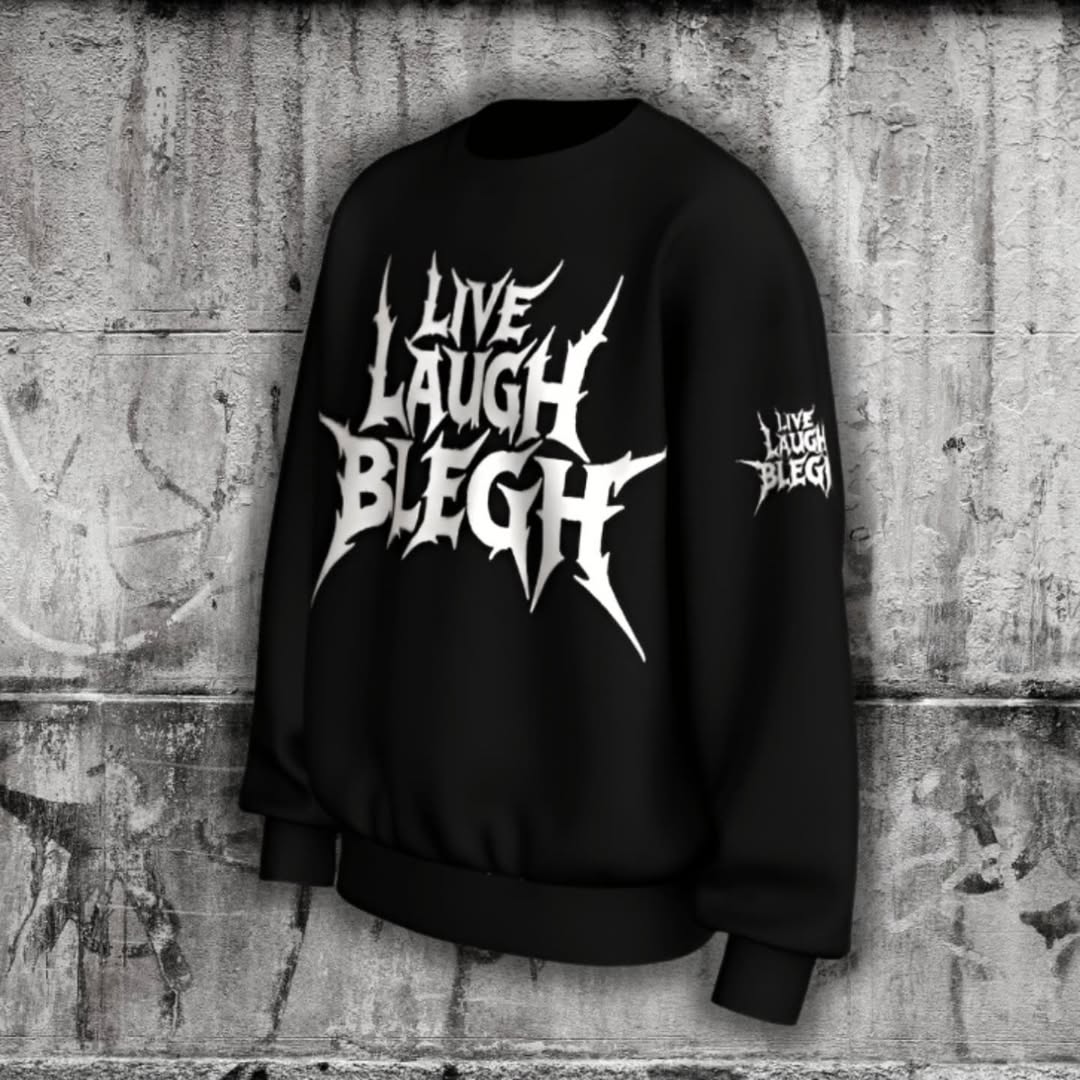 Світшот Live Laugh Blegh - Зображення 3