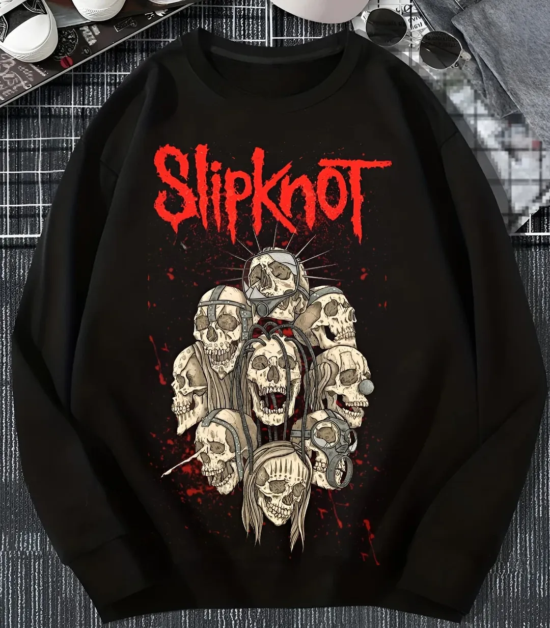 Світшот Slipknot Skulls