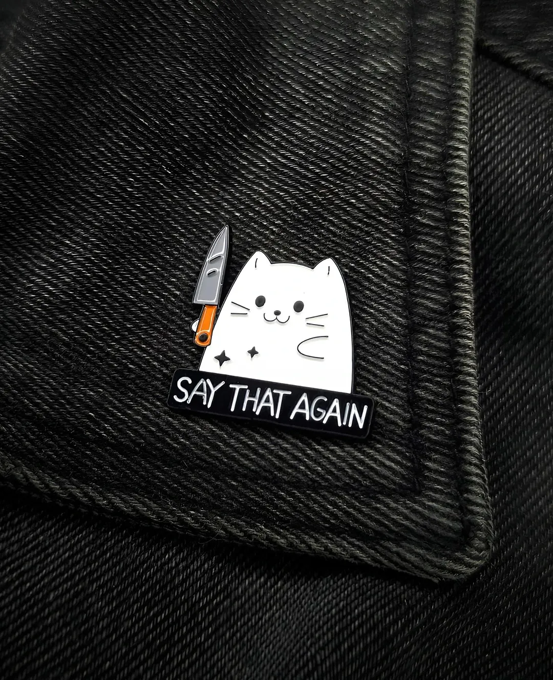Брошка Kitty&Knife