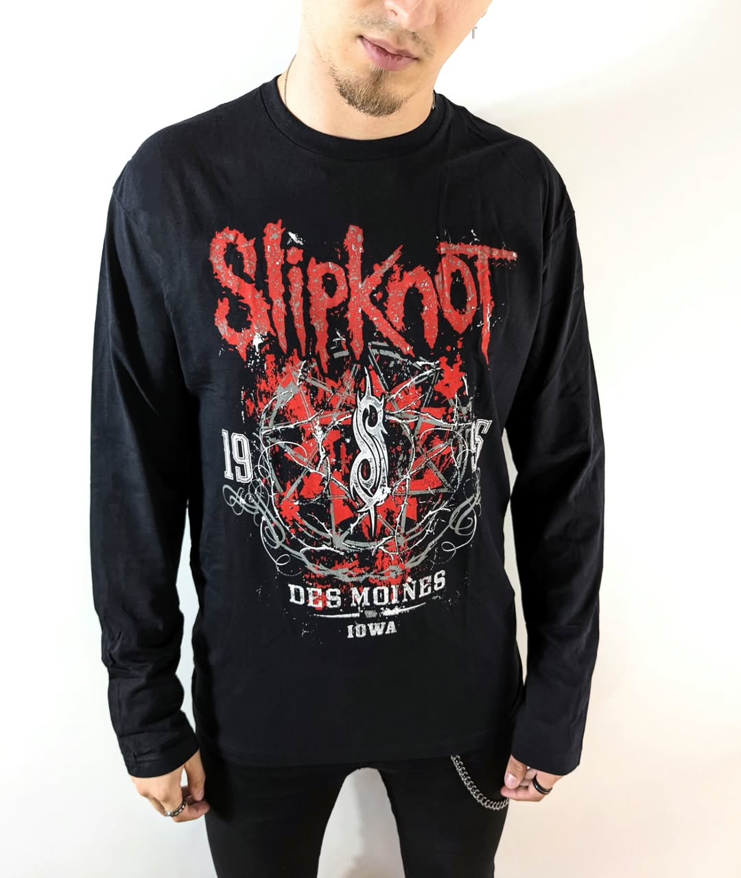 Лонгслів SLIPKNOT з червоним написом