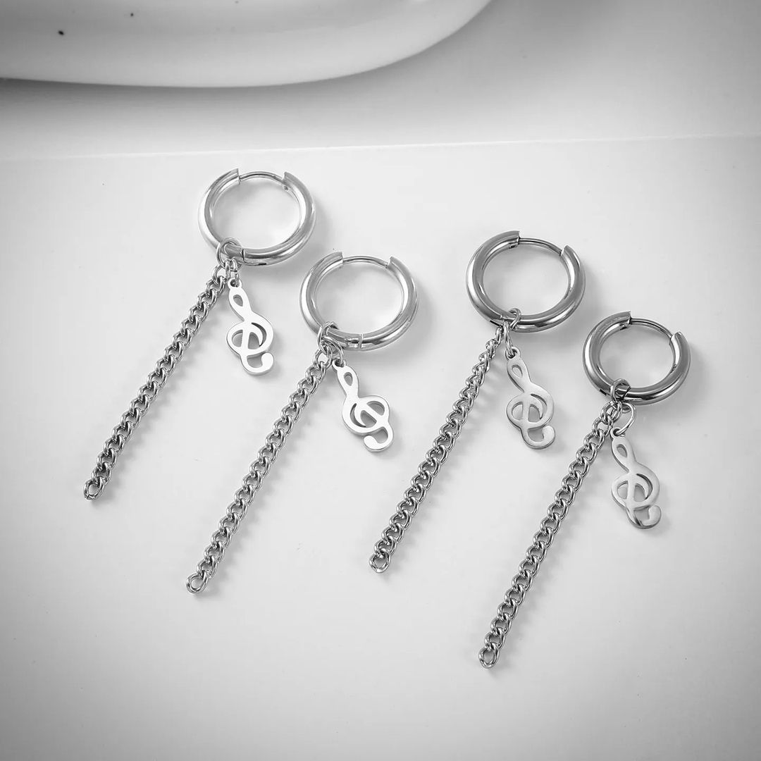 Сережки з скрипковий ключом - Зображення 2