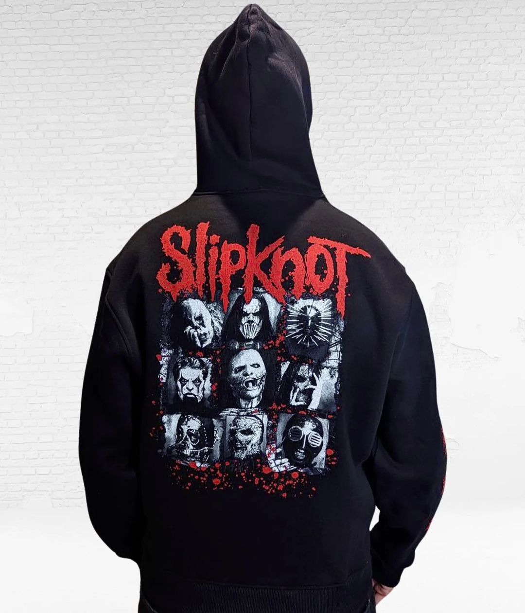 Толстовка SLIPKNOT з червоними написами - Зображення 4