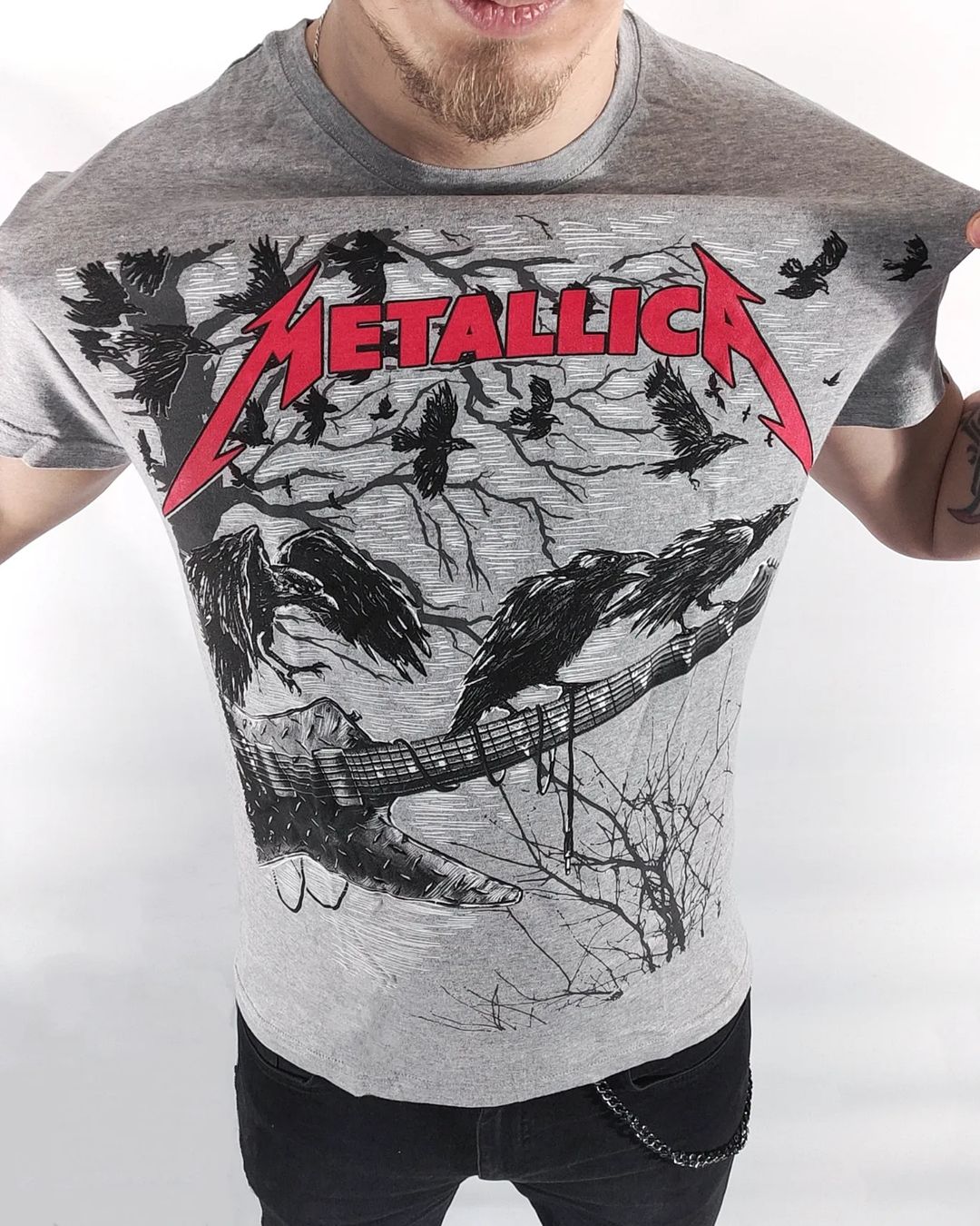 Футболка Metallica сіра - Зображення 3