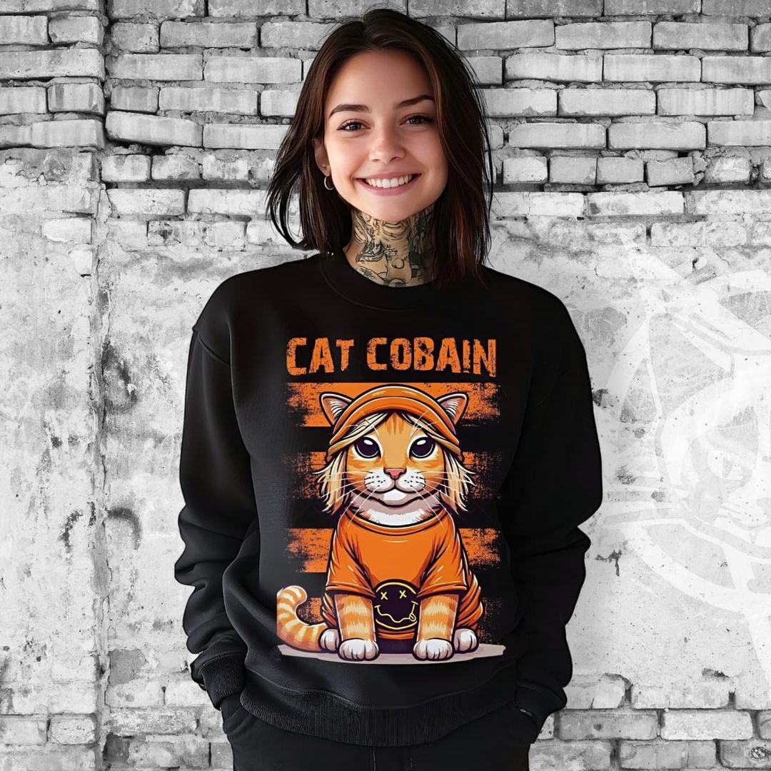 Світшот Cat Cobain